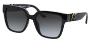 Michael Kors KARLIE MK 2170U 30058G Square Plastic Black Sunglasses with Grey Gradient Lens