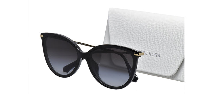 Michael Kors DUPONT MK 2184U 30058G Cat-Eye Plastic Black Sunglasses with Grey Gradient Lens