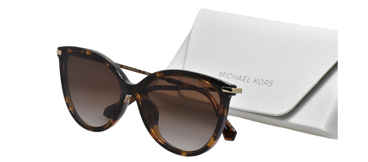 Michael Kors DUPONT MK 2184U 300613 Cat-Eye Plastic Tortoise Sunglasses with Brown Gradient Lens