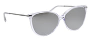 Michael Kors DUPONT MK 2184U 30156G Cat-Eye Plastic Clear Sunglasses with Silver Mirror Lens