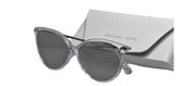 Michael Kors DUPONT MK 2184U 30156G Cat-Eye Plastic Clear Sunglasses with Silver Mirror Lens