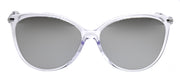 Michael Kors DUPONT MK 2184U 30156G Cat-Eye Plastic Clear Sunglasses with Silver Mirror Lens