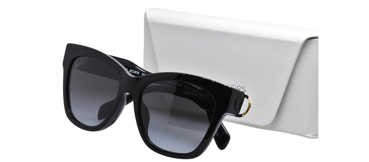 Michael Kors EMPIRE SQUARE MK 2182U 30058G Butterfly Plastic Black Sunglasses with Grey Gradient Lens