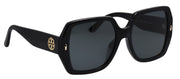 Tory Burch TY 7191U 170987 Square Plastic Black Sunglasses with Grey Lens