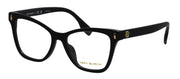 Tory Burch TY 2142U 1709 Cat-Eye Plastic Black Eyeglasses with Logo Stamped Demo Lenses