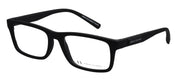 Armani Exchange AX 3115 8078 Rectangle Plastic Black Eyeglasses with Logo Stamped Demo Lenses