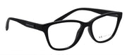 Armani Exchange AX 3111U 8158 Cat-Eye Plastic Black Eyeglasses with Logo Stamped Demo Lenses