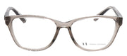 Armani Exchange AX 3111U 8344 Cat-Eye Plastic Brown Eyeglasses with Logo Stamped Demo Lenses