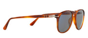 Persol PO 9649 96/56 Oval Plastic Tortoise/ Havana Sunglasses with Blue Lens