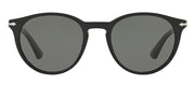 Persol PO 3152S 901458 Round Plastic Black Sunglasses with Green Polarized Lens