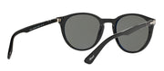 Persol PO 3152S 901458 Round Plastic Black Sunglasses with Green Polarized Lens