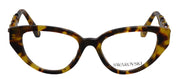 Swarovski SK 2024 1040 Irregular Plastic Havana Eyeglasses with Logo Stamped Demo Lenses