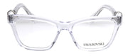 Swarovski SK 2021 1027 Square Plastic Clear Eyeglasses with Logo Stamped Demo Lenses