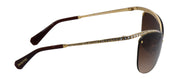 Swarovski SK 7018 400474 Irregular Metal Gold Sunglasses with Brown Gradient Lens