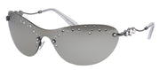 Swarovski SK 7023 40096G Irregular Metal Gunmetal Sunglasses with Grey Mirror Lens