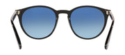 Persol PO 3152S 9014Q8 Round Plastic Black Sunglasses with Blue Gradient Lens