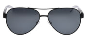 Armani Exchange AX 2034S 60636G Aviator Metal Black Sunglasses with Grey Mirror Lens