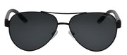 Armani Exchange AX 2034S 600087 Aviator Metal Black Sunglasses with Grey Lens