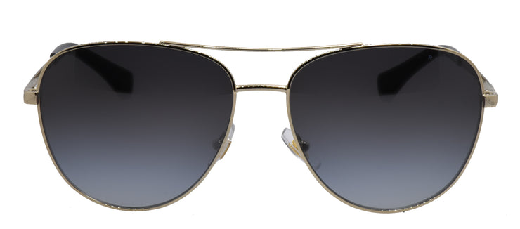 Ralph Lauren RA 4139 91168G Aviator Metal Gold Sunglasses with Grey Gradient Lens