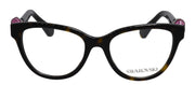 Swarovski SK 2004 1002 Cat-Eye Plastic Havana Eyeglasses with Logo Stamped Demo Lenses