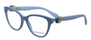 Swarovski SK 2004 1006 Cat-Eye Plastic Blue Eyeglasses with Logo Stamped Demo Lenses