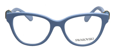 Swarovski SK 2004 1006 Cat-Eye Plastic Blue Eyeglasses with Logo Stamped Demo Lenses