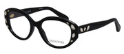 Swarovski SK 2006 1001 Irregular Plastic Black Eyeglasses with Logo Stamped Demo Lenses