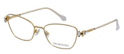 Swarovski SK 1006 4013 Pillow Metal Gold Eyeglasses with Logo Stamped Demo Lenses