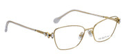 Swarovski SK 1006 4013 Pillow Metal Gold Eyeglasses with Logo Stamped Demo Lenses