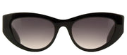 Alexander McQueen AM 0377S 001 Cat-Eye Plastic Black Sunglasses with Grey Gradient Lens
