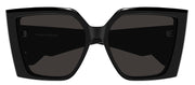 Alexander McQueen AM 0467S 001 Square Plastic Black Sunglasses with Grey Lens