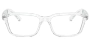 Armani Exchange AX 3116 8235 Rectangle Plastic Clear Eyeglasses with Logo Stamped Demo Lenses