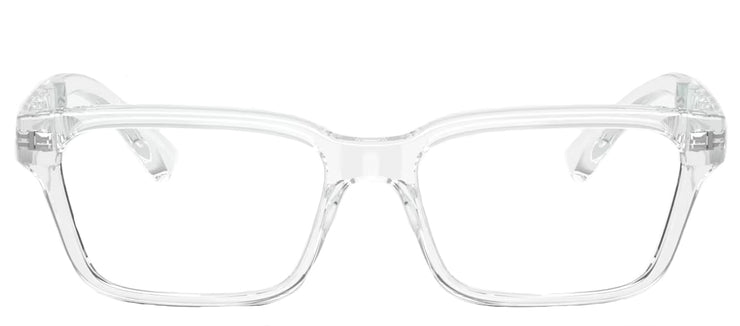 Armani Exchange AX 3116 8235 Rectangle Plastic Clear Eyeglasses with Logo Stamped Demo Lenses