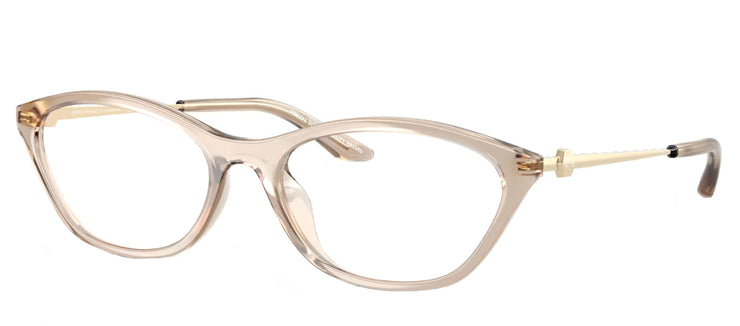 Armani Exchange AX 3121U 8366 Irregular Plastic Beige Eyeglasses with Logo Stamped Demo Lenses