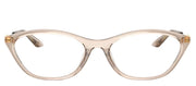 Armani Exchange AX 3121U 8366 Irregular Plastic Beige Eyeglasses with Logo Stamped Demo Lenses