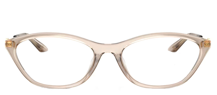 Armani Exchange AX 3121U 8366 Irregular Plastic Beige Eyeglasses with Logo Stamped Demo Lenses