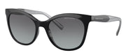 Armani Exchange AX 4094S 81588G Cat-Eye Plastic Black Sunglasses with Grey Gradient Lens