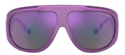 Armani Exchange AX 4143SU 83534V Pilot Plastic Purple Sunglasses with Purple Mirror Lens