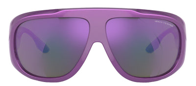 Armani Exchange AX 4143SU 83534V Pilot Plastic Purple Sunglasses with Purple Mirror Lens