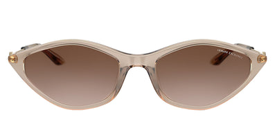 Armani Exchange AX 4152SU 836613 Irregular Plastic Beige Sunglasses with Brown Gradient Lens