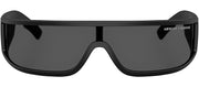 Armani Exchange AX 4153SU 805887 Wrap Plastic Black Sunglasses with Grey Lens