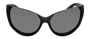 Balenciaga BB 0201S 007 Butterfly Plastic Silver Sunglasses with Silver Lens