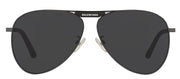 Balenciaga EVERYDAY BB 0244S 001 Aviator Metal Grey Sunglasses with Grey Lens