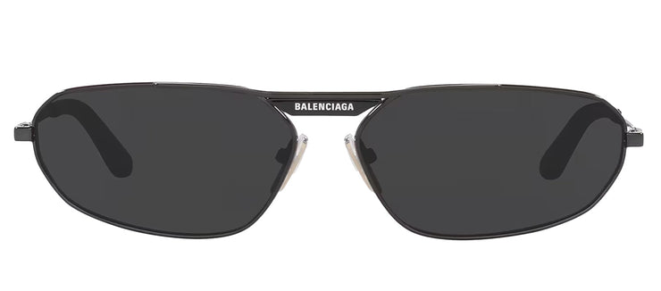 Balenciaga EVERYDAY BB 0245S 001 Fashion Metal Grey Sunglasses with Grey Lens