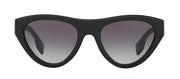 Burberry BE 4285 37588G Geometric Plastic Black Sunglasses with Grey Gradient Lens