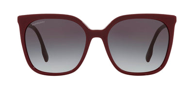 Burberry BE 4347 34038G Square Metal/Plastic Bordeaux Sunglasses with Grey Gradient Lens