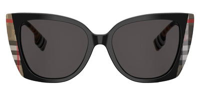 Burberry BE 4393 405587 Cat-Eye Plastic Black Sunglasses with Grey Lens