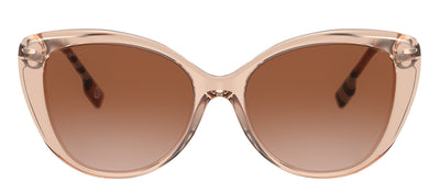 Burberry BE 4407F 408813 Cat Eye Acetate Peach Sunglasses with Brown Gradient Lens