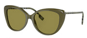 Burberry BE 4407 4090/2 Cat Eye Acetate Matte Green Sunglasses with Green Standard Lens