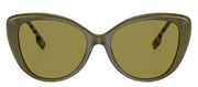 Burberry BE 4407 4090/2 Cat Eye Acetate Matte Green Sunglasses with Green Standard Lens